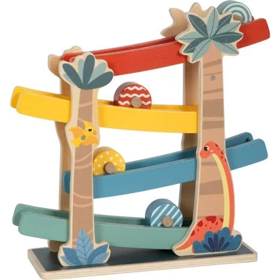 Afbeelding van small foot knikkerbaan &quot;Dino&quot;, gemaakt van FSC® 100% gecertificeerd hout, voor kinderen vanaf 18 maanden, 12614