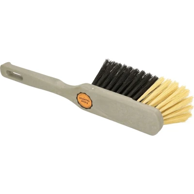 Afbeelding van Eco grijze zachte stoffer/handveger 30 cm Stoffer en blik