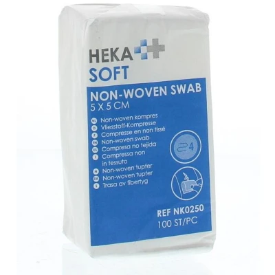 Afbeelding van Hekasoft Non woven kompres 5 x 4 laags