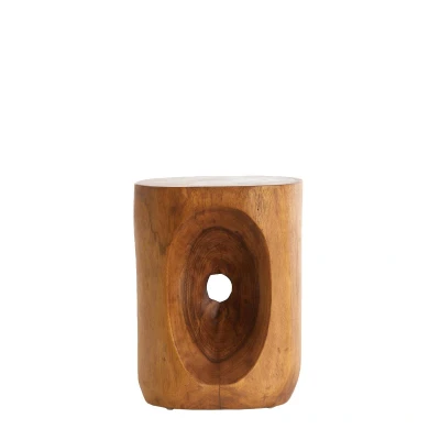 Afbeelding van Light &amp; Living Bijzettafel Morilo Suarhout, 35 x 29cm Bruin Organisch