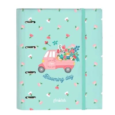 Afbeelding van Ringmap Glow Lab Pepa A4 Groen (27 x 32 3.5 cm)