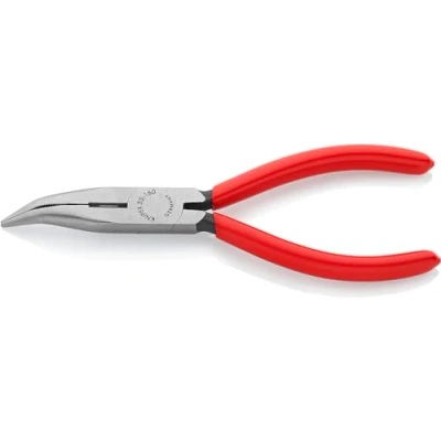 Afbeelding van Knipex Platspitse tang met zijsnijder (radiotang) zwart geatramenteerd, kunststof bekleed 160 mm (zelfbedieningskaart/blister) 25 21 SB
