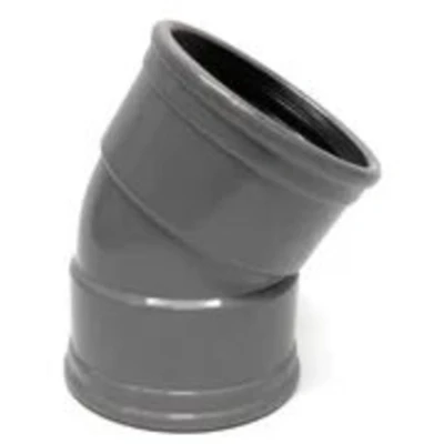 Afbeelding van PVC bocht 22 graden manchet, 110 mm (2 x