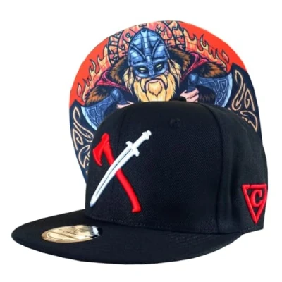 Afbeelding van Capiche Snapback Baseballone SIZE Pet, Heren, Maat: One Size, Black red white