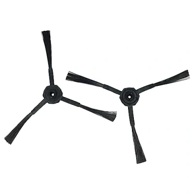 Afbeelding van vhbw 2 x vervangende zijborstel, compatibel met Medion MD18500, MD18501 robotstofzuiger, reinigingsborstelset, zwart