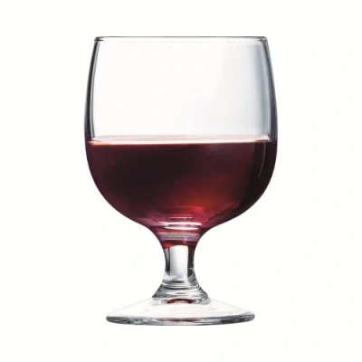 Afbeelding van Arcoroc Amélia Collection 6 glazen op voet 25cl in gehard glas Resistent en stapelbaar Professioneel gebruik