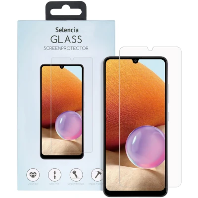 Afbeelding van Screenprotector Samsung Galaxy A32 (4G): Selencia Gehard Glas