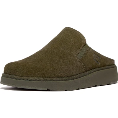Afbeelding van Fitflop Pantoffels, Dames, Maat: 42, Groen Veloursleer