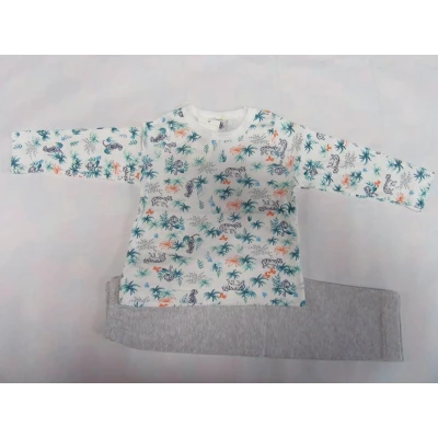 Afbeelding van Petit Bateau Pyjama Jongen Katoen Lange mouw Tijger 8 jaar 128