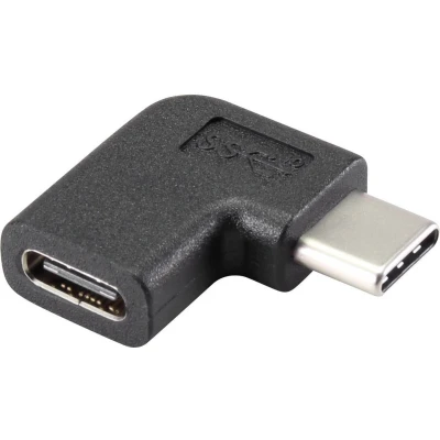 Afbeelding van Renkforce USB 3.2 Gen 2 (USB 3.1 2) Adapter [1x C stekker 1x bus] 90 haaks naar rechts