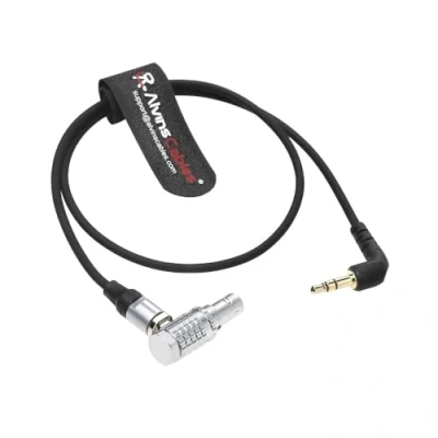 Afbeelding van Alvin&#039;s Cables Timecode kabel voor Tentacle Sync Generator 3,5 mm tot 5 Pin mannelijke rechte hoek 50CM