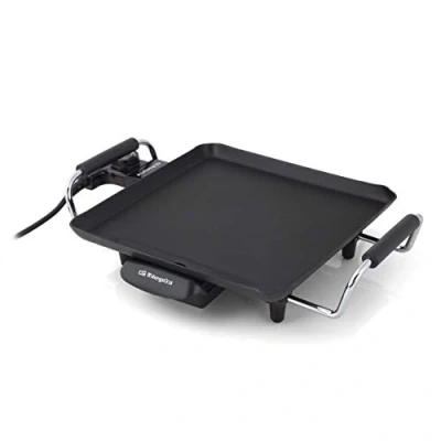Afbeelding van Orbegozo TB 2206 B Elektrische grillplaat, instelbare thermostaat, antiaanbakoppervlak, 1500 W vermogen