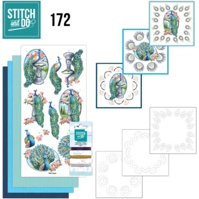Afbeelding van Stitch and Do 172 Amy Design Colourful Feathers