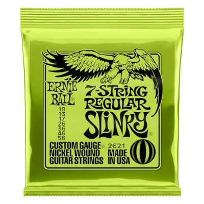 Afbeelding van Ernie Ball Regular Slinky 7 String Nickel Wound Electric Guitar Strings 10 56 Gauge
