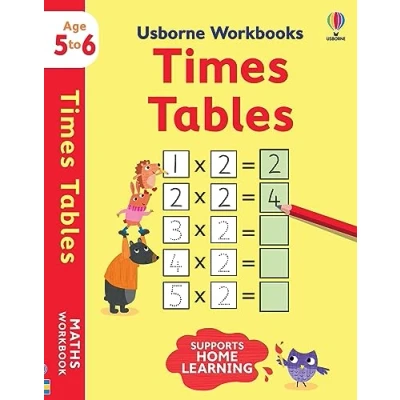Afbeelding van Usborne Workbooks Times tables 5 6