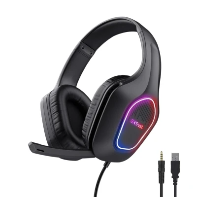Afbeelding van Trust GXT 416 ZIROX Headset Bedraad Hoofdband Gamen USB Type A Zwart