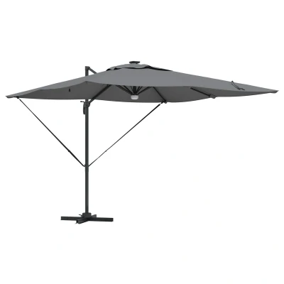Afbeelding van vidaXL Roma Parasol Antraciet 286 x 285 270 cm Polyester