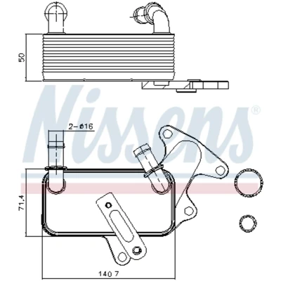 Afbeelding van Nissens Oliekoeler motorolie 91129