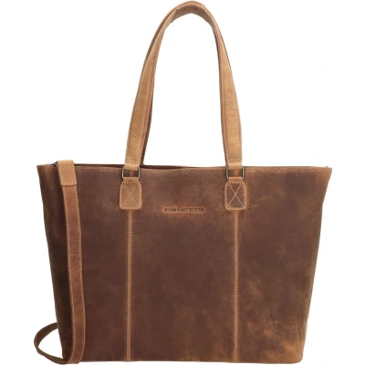 Afbeelding van Hide &amp; Stitches Idaho Ripple Handtas bruin Laptoptas