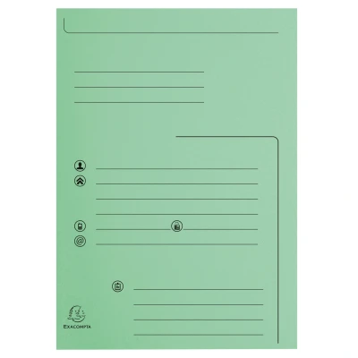 Afbeelding van Pk25 Map bedrukt SUP ER 210 2 klep groen per 5