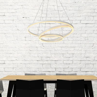 Afbeelding van Lucide TRINITI Hanglamp Ø 80 cm LED Dimb. 3000K Wit