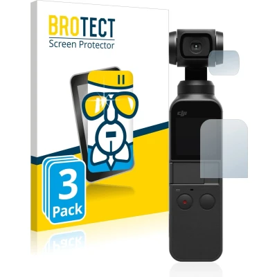 Afbeelding van BROTECT Screenprotector voor DJI Osmo Pocket (Display + Lens) Folie Beschermfolie Beschermglas transparant (3 Stuks)