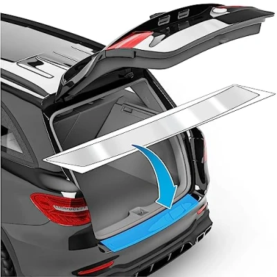 Afbeelding van uProtect Auto bumperfolie voor Karoq NU7 I 2017 2021 bumperbescherming, krasbescherming, lakbeschermingsfolie transparant glanzend zelfklevend