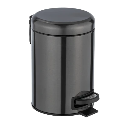 Afbeelding van Wenko Leman afvalemmer 3 liter RVS zwart