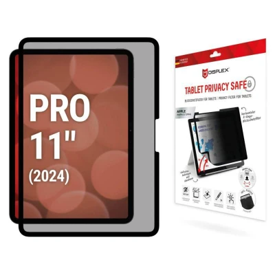 Afbeelding van Displex Tablet Privacy Safe, Blickschutzfolie (1 Stuk, iPad Pro 11 2024 (M4)), beschermfolie