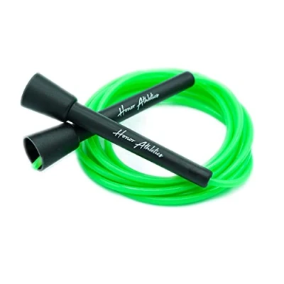 Afbeelding van Honor Athletics Speed Rope, Springtouw het beste voor Double Under, Boksen, MMA, Cardio Fitness Training Conditie Verstelbaar 3 m (NEON GROEN)
