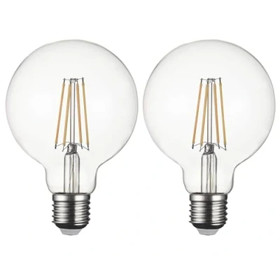 Afbeelding van SD LUX E27 led gloeilampen 8W 850LM (75W Equivalent) Globe Vintage Filament Lampen gloeilamp G95 Amber Geen Flicker Edison Schroef Warm Wit 2700K, niet dimbaar, 2 Packs