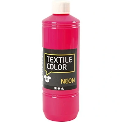 Afbeelding van Creativ Company Textile Color Semi dekkende Textielverf Neon Roze, 500ml