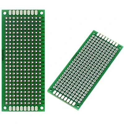 Afbeelding van ICQUANZX 10PCS (3 x 7cm) printplaat universele dubbelzijdige prototyping breadboard paneel voor doe het solderen