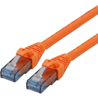 Afbeelding van Netwerkkabel Cat6a U/UTP 0.5 meter (100% koper, LSZH, Oranje)