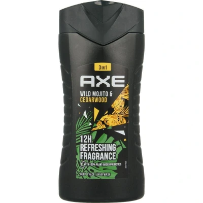 Afbeelding van 6x Axe Douchegel Wild Green Mojito &amp; Cedarwood 250ml