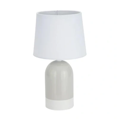 Afbeelding van Bureaulamp Versa Duo Beige Linnen Keramisch 40 W 18 x 32,5 cm