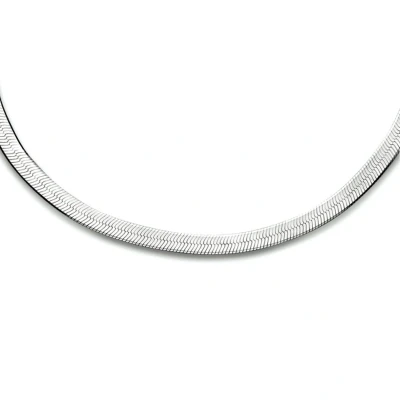 Afbeelding van Zilveren collier slang plat 3,5 mm 42 cm