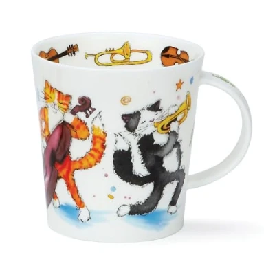 Afbeelding van Dunoon Lomond Shape Mok 0,32 liter Groovy Cats of Dogs (Groovy Cats)