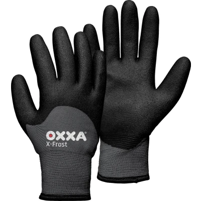 Afbeelding van Werkhandschoen OXXA X Frost 51 860 Maat 9 L Zwart/Grijs