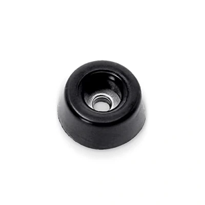 Afbeelding van Adam Hall Hardware 4906 M24 AH set van 24 rubberen voetjes 38 x 10 mm zwart in zak