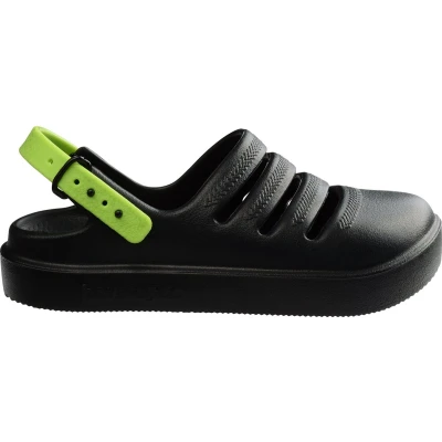 Afbeelding van Sandaal Havaianas Kids Clog Black Lemon Green Schoenmaat 29 30