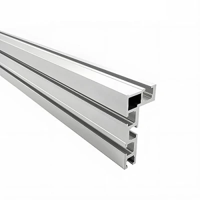 Afbeelding van aleawol T groef verstekrail rail, 75 type 600 mm aluminium railbevestiging, DIY verstekrailmal, houtbewerking, werkbank modificatie voor hekbevestiging