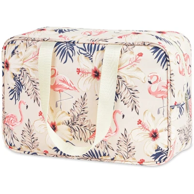 Afbeelding van Ibenzoa® Ruime Make up Tas met Organizer, Volledige Grootte, Ideaal voor Reizen en Dagelijks Gebruik