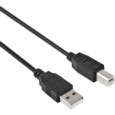 Afbeelding van USB A naar B kabel 2.0 Printerkabel 2 meter Zwart Allteq