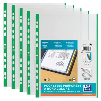 Afbeelding van Elba 100206877 brochure, DIN A4 met gekleurde rand, PP, groen