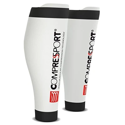 Afbeelding van Compressport Calf R2 V2 beenwarmers, wit, T3