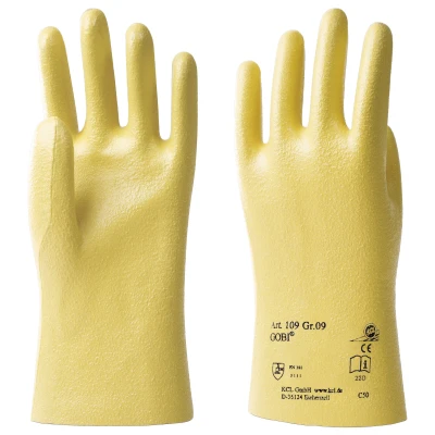 Afbeelding van Honeywell Handschoen maat 8 geel BW tricot met nitril EN 388 PSA categorie II 10 paar 010908141E