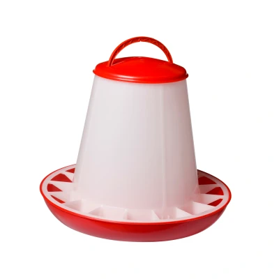 Afbeelding van Kippen voersilo kunststof met deksel 3 kg