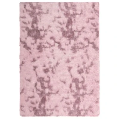 Afbeelding van vidaXL hoogpolig vloerkleed 160x230 cm polyester roze