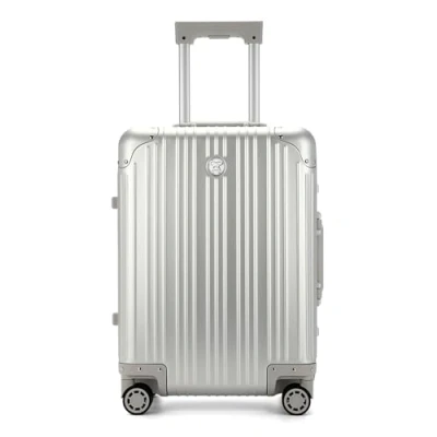 Afbeelding van Krytex Cabin Twist aluminium reiskoffer, boordkoffer, harde koffer, trolley, rolkoffer, handbagage, telescoopgreep, 2 x TSA, 4 wielen